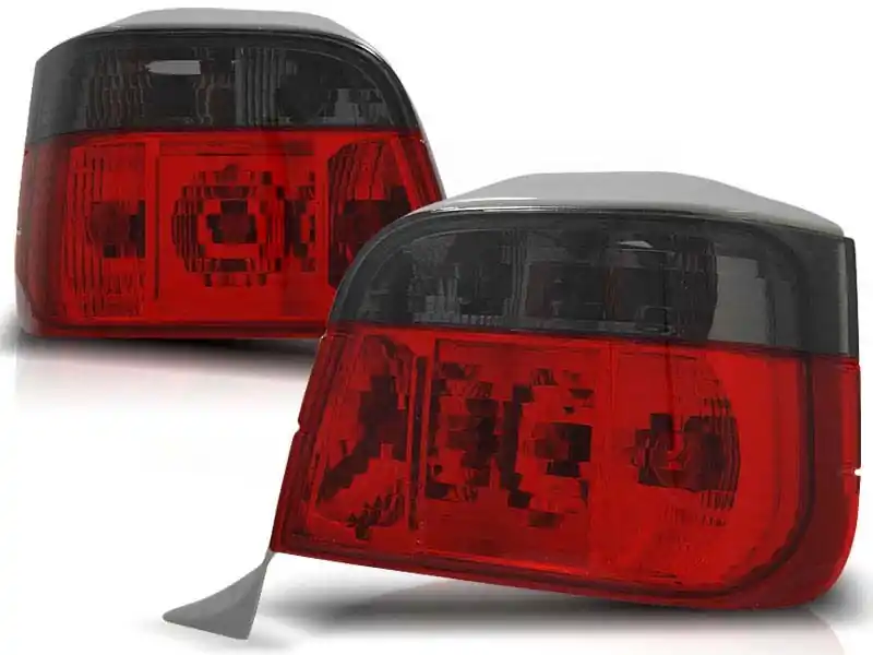 Set de stopuri tuning potrivit pentru BMW E36 05.1994-08.1999 break cu bază roșie și fumurie, stânga și dreapta Retur ușor