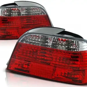 Vezi acum Set de stopuri tuning potrivit pentru BMW E38 06.1994-07.2001 cu bază roșie și albă, stânga și dreapta