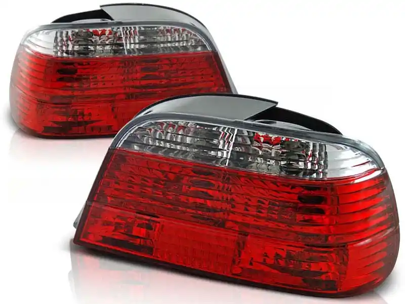 Vezi acum Set de stopuri tuning potrivit pentru BMW E38 06.1994-07.2001 cu bază roșie și albă, stânga și dreapta