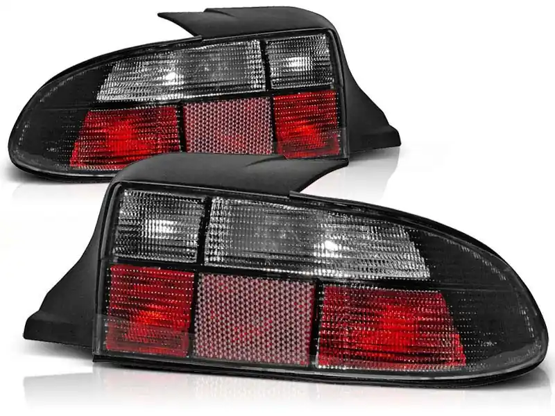 Doar azi Set de stopuri tuning potrivit pentru BMW Z3 01.1996-1999 cabrio cu bază neagră, stânga și dreapta