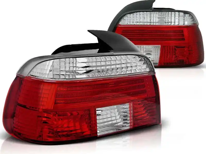 Set de stopuri tuning potrivit pentru BMW E39 09.1995-08.2000 sedan cu bază roșie și albă, stânga și dreapta Comandă acum