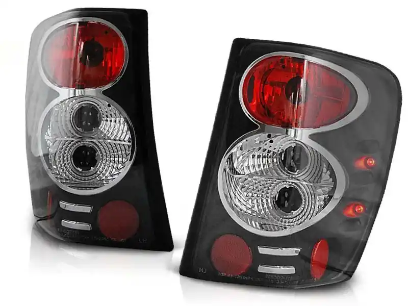 Plată sigură Set de stopuri tuning potrivit pentru Jeep Grand Cherokee WJ 1999-05.2005 cu bază neagră, stânga și dreapta