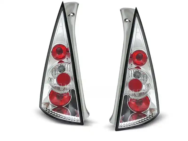 Preț redus Set de stopuri tuning potrivit pentru Citroen C3 03.2002-08.2005 cu bază cromată, stânga și dreapta