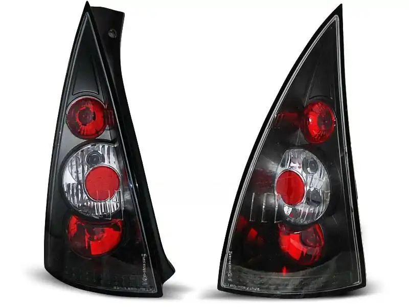 Set de stopuri de tuning potrivit pentru Citroen C3 03.2002-08.2005 cu bază neagră, stânga și dreapta Cumpără online