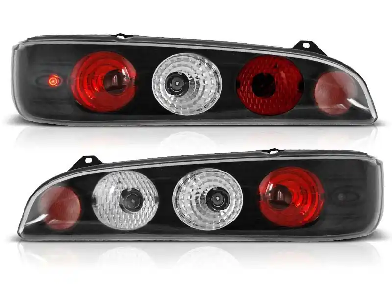 Livrare rapidă Set de stopuri tuning potrivit pentru Fiat SEICENTO 600 1998-2010 cu bază neagră, stânga și dreapta