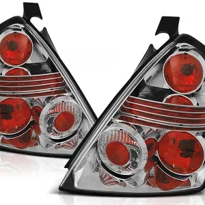 Calitate înaltă Set de stopuri tuning potrivit pentru Fiat STILO 10.2001-2007 3 uși cu bază cromată, stânga și dreapta