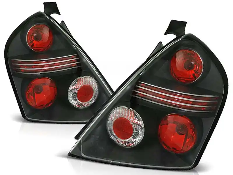Set de stopuri de tuning potrivit pentru Fiat STILO 10.2001-2007 3 uși cu bază neagră, stânga și dreapta Livrare gratuită