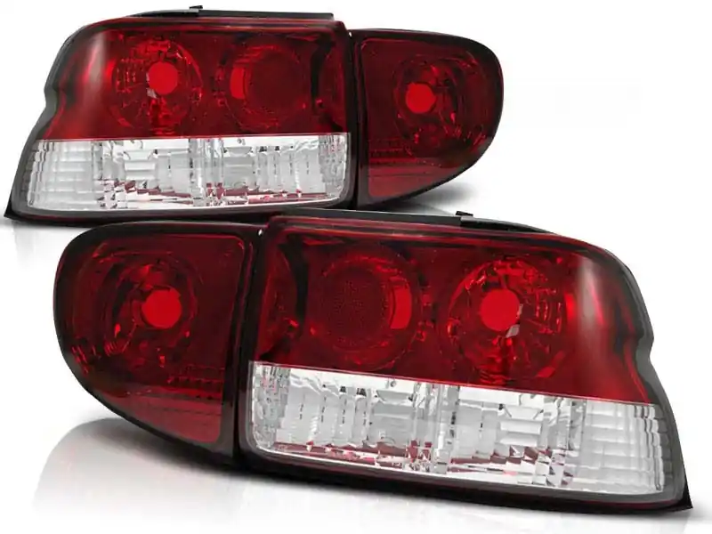 Comandă acum Set de stopuri tuning potrivit pentru Ford ESCORT MK6/7 1993-2000 sedan, hatchback, cabrio cu bază roșie și albă, stânga și dreapta