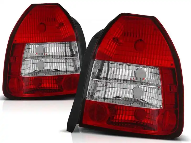 Set de stopuri tuning potrivit pentru Honda CIVIC 09.1995-02.2001 3 uși cu bază roșie și albă, stânga și dreapta Vezi acum