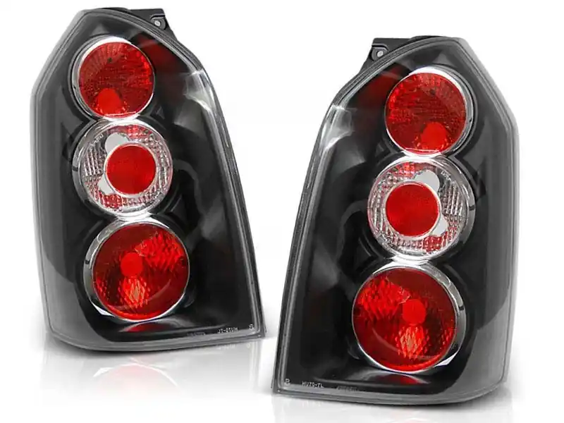 Set de stopuri tuning potrivit pentru Hyundai TUCSON 07.2004-2010 cu bază neagră, stânga și dreapta Livrare gratuită