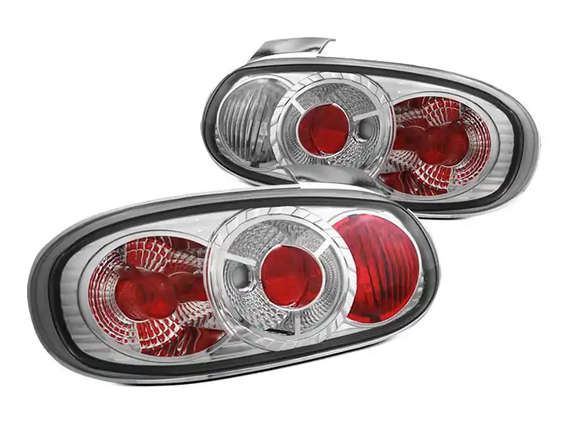 Mai ieftin Set de stopuri tuning potrivit pentru Mazda MX5 1998-2005 cu bază cromată, stânga și dreapta