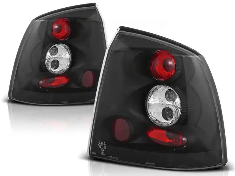 Set de stopuri tuning potrivit pentru Opel ASTRA G 09.1997-02.2004 3/5 uși, hatchback cu bază neagră, stânga și dreapta Livrare gratuită