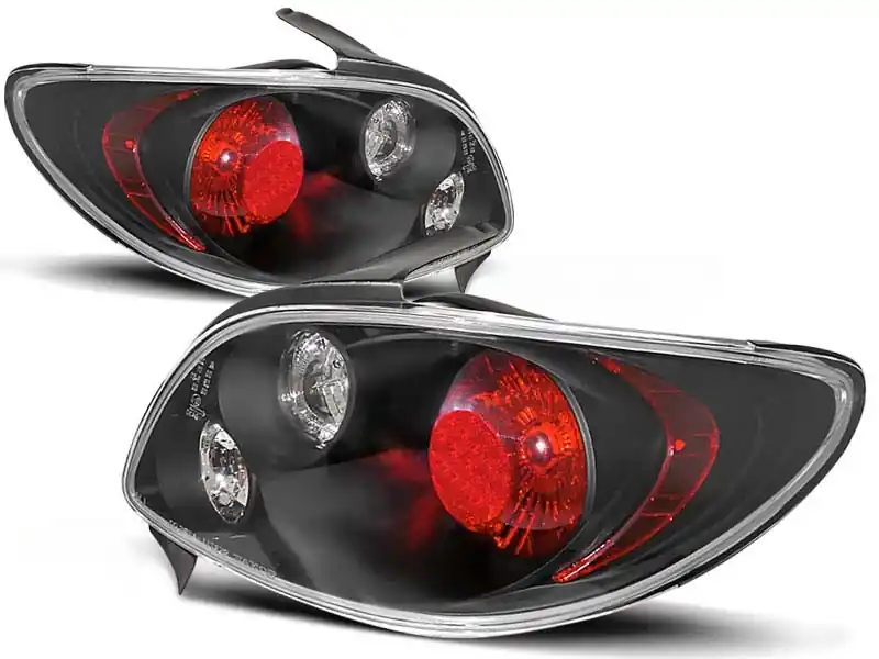SET DE STOPURI TUNING POTRIVIT PENTRU PEUGEOT 206 DUPĂ 10.1998 3/5 UȘI CU BAZĂ NEAGRĂ, STÂNGA ȘI DREAPTA Plată sigură