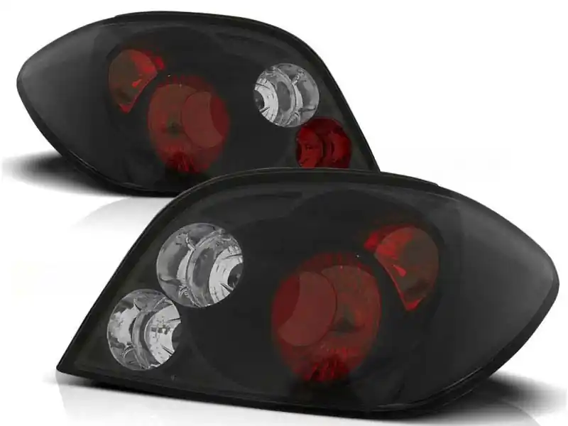Set de stopuri tuning potrivit pentru Peugeot 307 04.2001-2007 3/5 uși cu bază neagră, stânga și dreapta Ofertă