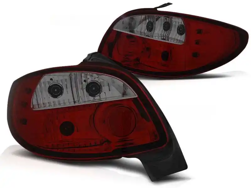 Set de stopuri tuning potrivit pentru Peugeot 206 după 10.1998, fumurii, stânga și dreapta Retur gratuit