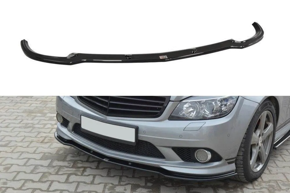 Spoiler Maxton Design potrivit pentru bara de protecție frontală A Design pe Mercedes C-Class W204 2007-2010, culoare carbon Reducere extra