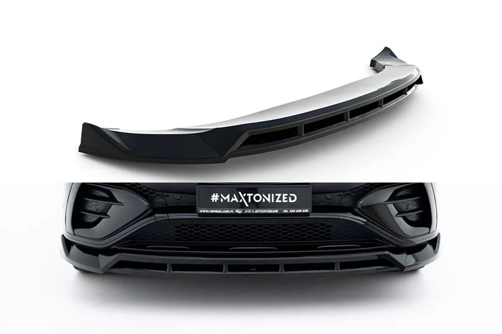 Spoiler Maxton Design potrivit pentru bara de protecție frontală a Mercedes A Design GLE 53, A Design-Line SUV W167, Coupe C167 după 2023, lac negru Cel mai bun preț