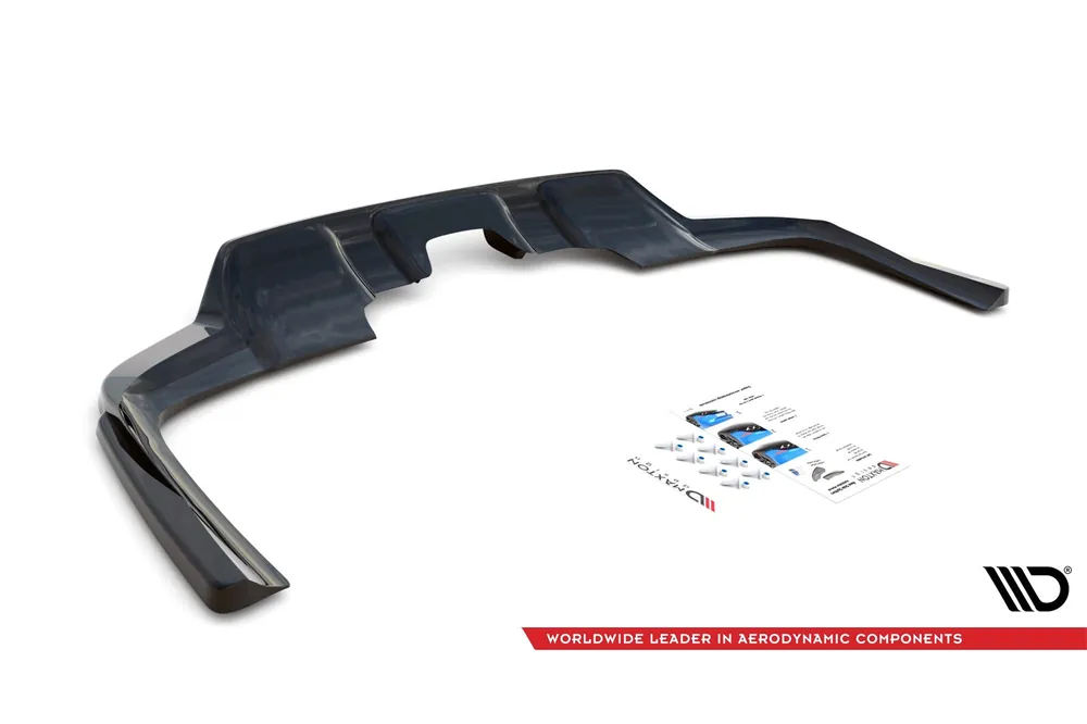 Preț mic Spoiler Maxton Design potrivit pentru bara de protecție spate A Design line pe Mercedes GLS X167 după 2019, lac negru