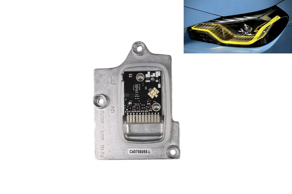 Chilipir Modul stâng 63115A043C5(Y) pentru lumini DRL galbene în farul de versiune înaltă, potrivit pentru BMW Seria 2 G42, M2 G87 2022-2025, potrivit pentru LED adaptive