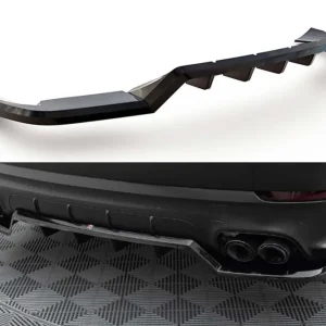 Ultima șansă Spoiler Maxton Design potrivit pentru bara spate a Porsche Cayenne Sport Design 2018-2023, lac negru