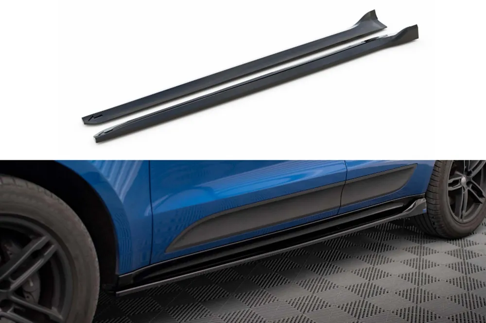 Livrare rapidă Adăugiri Maxton Design potrivite pentru Porsche Macan MK1 2014-2018, lac negru