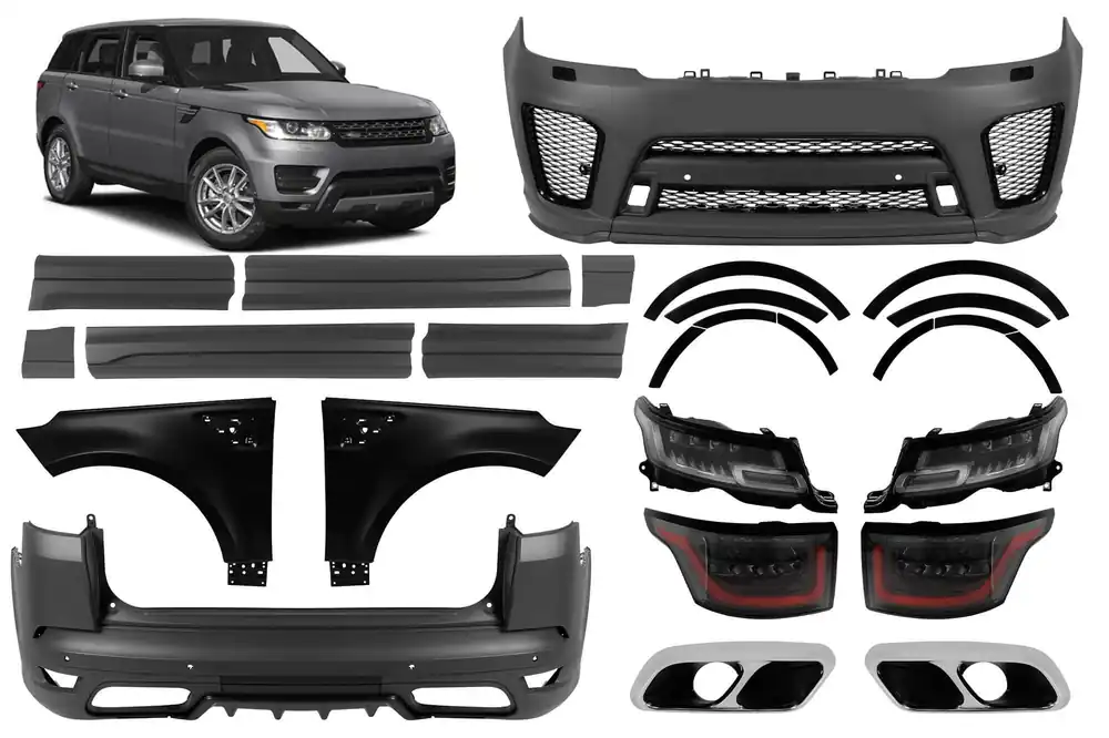 Cumpără online Pachet de tuning potrivit pentru Range Rover Sport 2014-2017 conversie la SVR 2018-2021