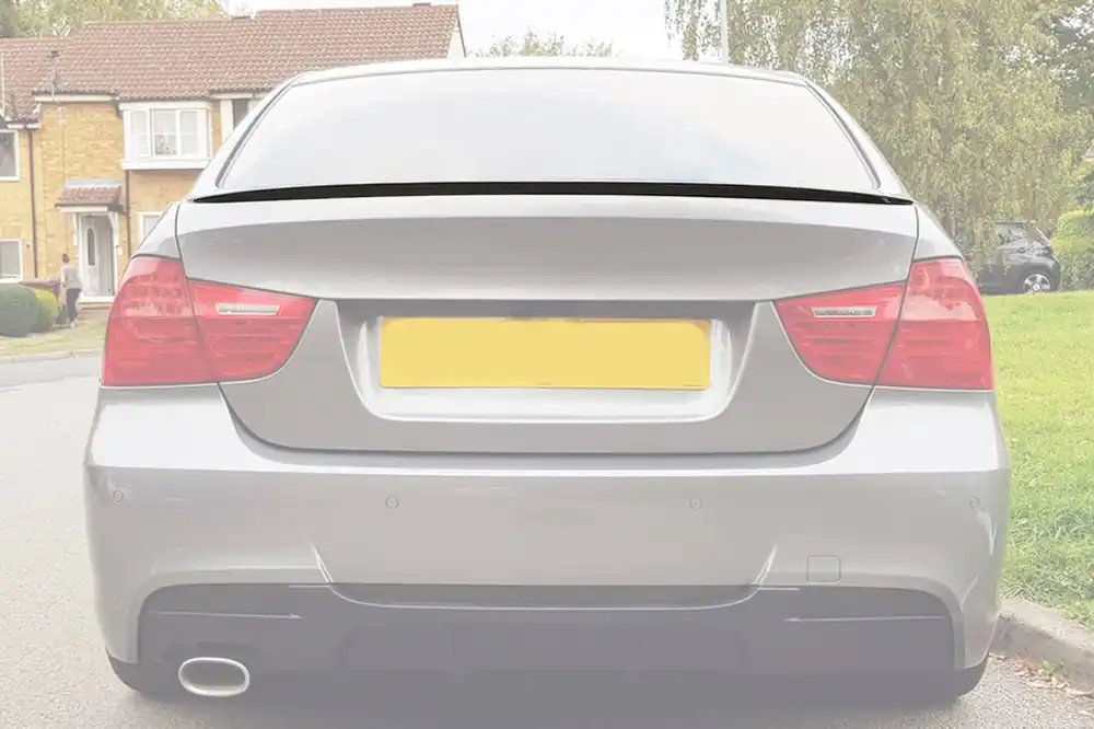 Chilipir Spoiler tip M3 pentru portbagaj, potrivit pentru BMW Seria 3 E90 2005-2011, lac negru