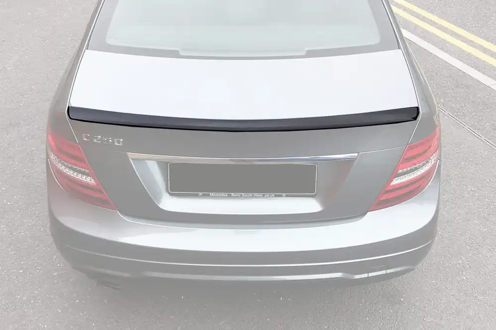 Spoiler tip A Design pentru portbagaj, potrivit pentru Mercedes C-Class W204 2007-2011, lac negru Preferatul clienților