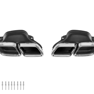 Capace tip A Design din crom, potrivite pentru Mercedes Clasa C W205 după 2013, Clasa E W213 după 2016 Preferatul clienților