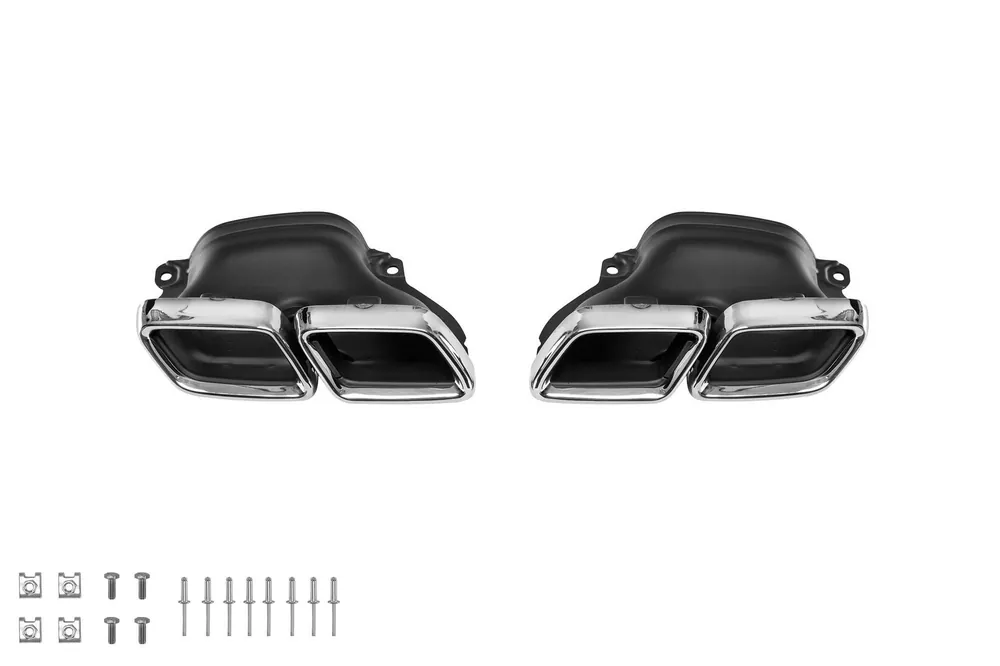 Capace tip A Design din crom, potrivite pentru Mercedes Clasa C W205 după 2013, Clasa E W213 după 2016 Preferatul clienților