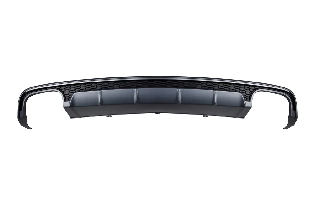 Disponibil imediat Difuzor tip S6 potrivit pentru bara spate S-line a Audi A6 sedan, break 2016-2018 -oo–oo-