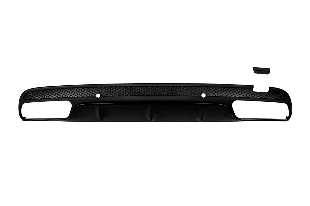 Difuzor tip C63 potrivit pentru bara spate A Design pe Mercedes C-Class W205 2013-2019 -oo–oo-, cu garnitură neagră Popular
