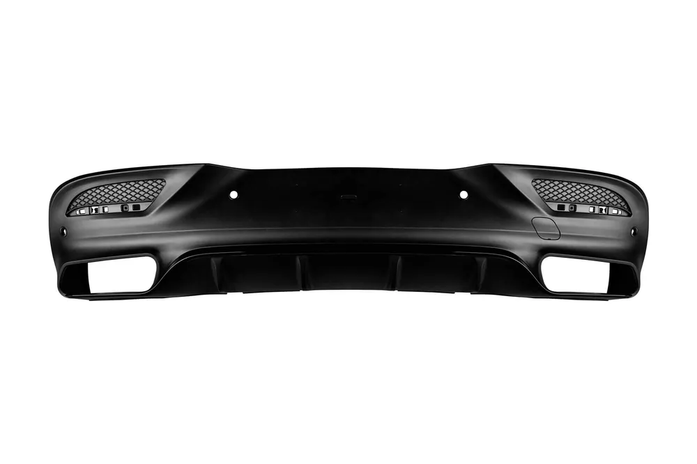 Ofertă exclusivă Difuzor tip GLE63 potrivit pentru bara de protecție spate A Design a Mercedes GLE Coupe C292 2015-2018 -oo–oo-, cu garnitură neagră