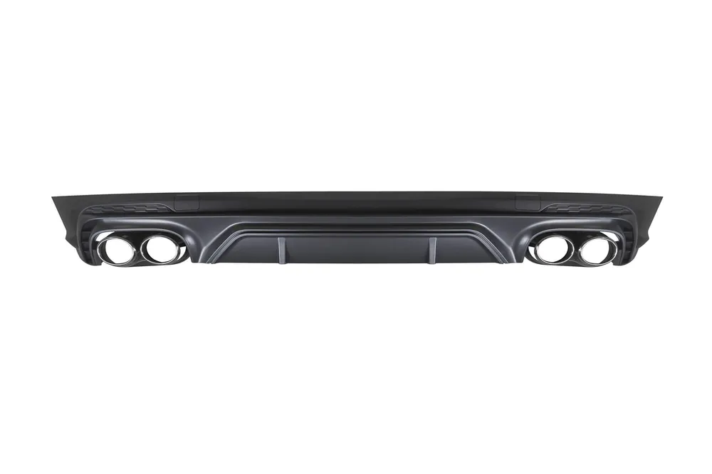 Promoție Difuzor tip SQ5 cu capete cromate potrivit pentru bara spate S-line pe Audi Q5 2018-2020 -oo–oo-