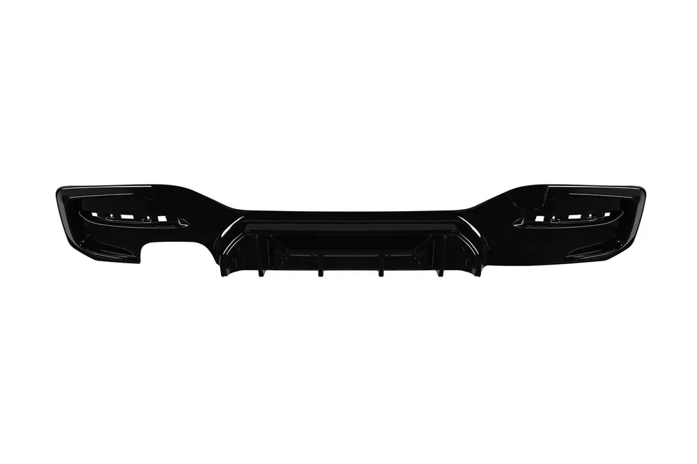 Difuzor tip M Competition potrivit pentru bara spate M Technik pe BMW Seria 1 F20 5 uși, F21 3 uși 2015-2019 -oo–, lac negru Ofertă de sezon