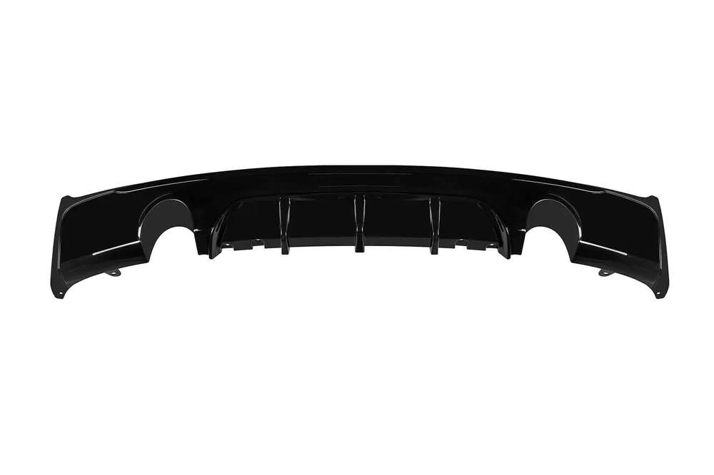 Difuzor tip M Performance Design Design potrivit pentru bara spate M Technik pe BMW Seria 2 F22 coupe, F23 cabrio după 2013 -o–o-, lac negru Cumpărături sigure