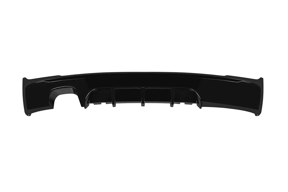 Cumpără online Difuzor tip M Performance Design Design potrivit pentru bara spate M Technik la BMW Seria 2 F22 Coupe, F23 Cabriolet după 2013 -oo–, lac negru