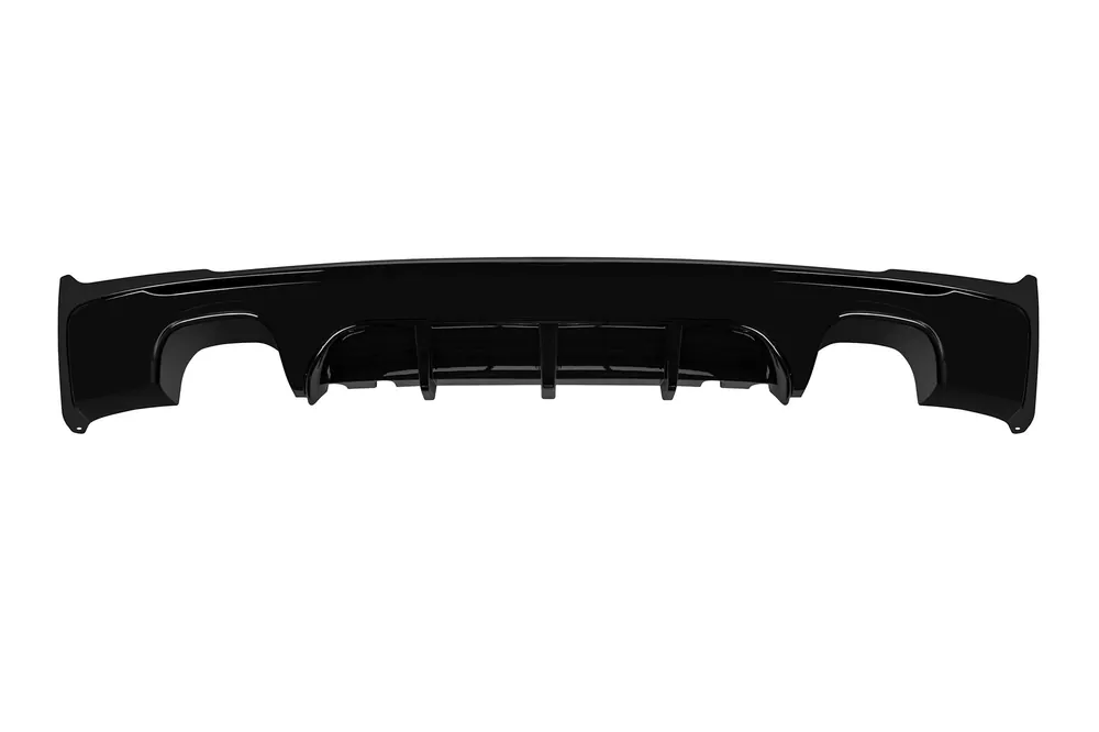 Popular Difuzor tip M Performance Design Design potrivit pentru bara spate M Technik pe BMW Seria 2 F22 Coupe, F23 Cabriolet după 2013 -oo–oo-, lac negru