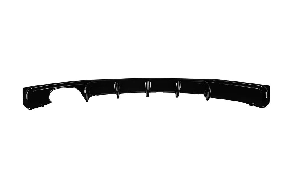Difuzor tip M Performance Design Design potrivit pentru bara spate M Technik la BMW Seria 3 F30 sedan, F31 break 2011-2019 -oo–, lac negru Ultima șansă