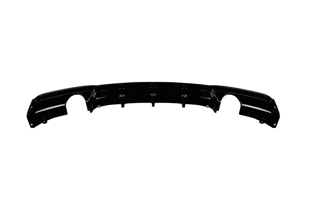 Difuzor tip M Performance Design Design potrivit pentru bara spate M Technik pe BMW Seria 3 F30 sedan, F31 break 2011-2019 -o–o-, lac negru Noutate