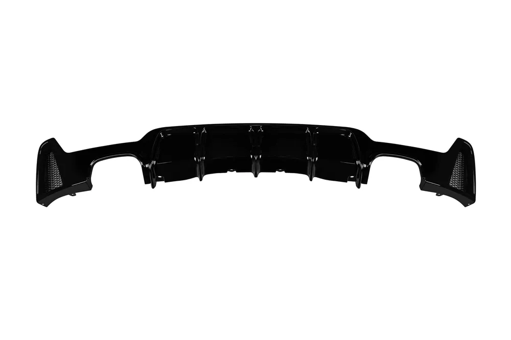 Comandă acum Difuzor tip M Performance Design Design potrivit pentru bara spate M Technik pe BMW Seria 4 F32 coupe, F33 cabrio, F36 gran coupe după 2013 -oo–oo-, lac negru