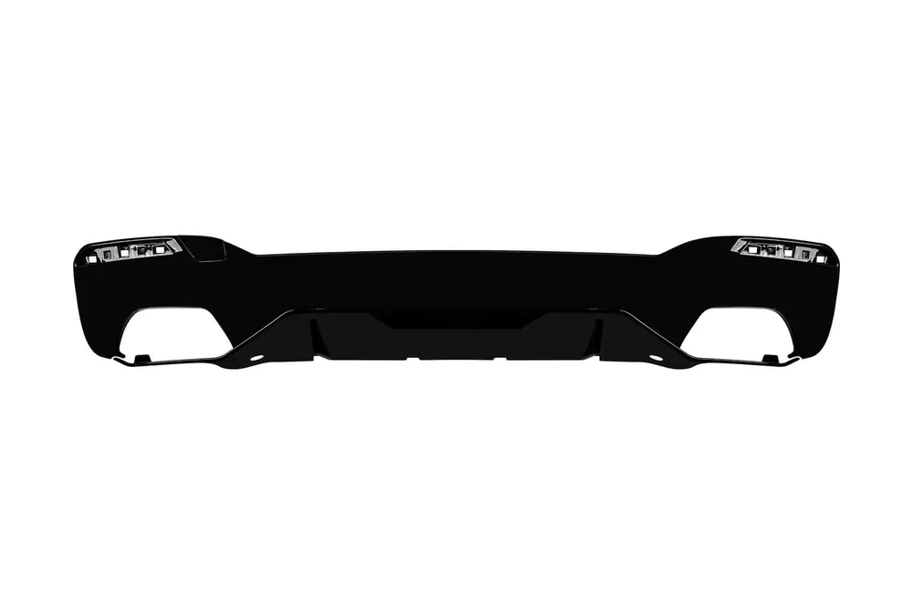 Discount Difuzor tip M Performance Design Design potrivit pentru versiunea 530, 540 cu bara spate M Technik pentru BMW Seria 5 G30 sedan, G31 break 530i după 2017 -o–o-, lac negru