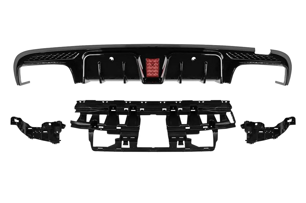 Difuzor tip Brabus potrivit pentru bara spate A Design pe Mercedes C-Class W205 2013-2019 -oo–oo- Preț redus