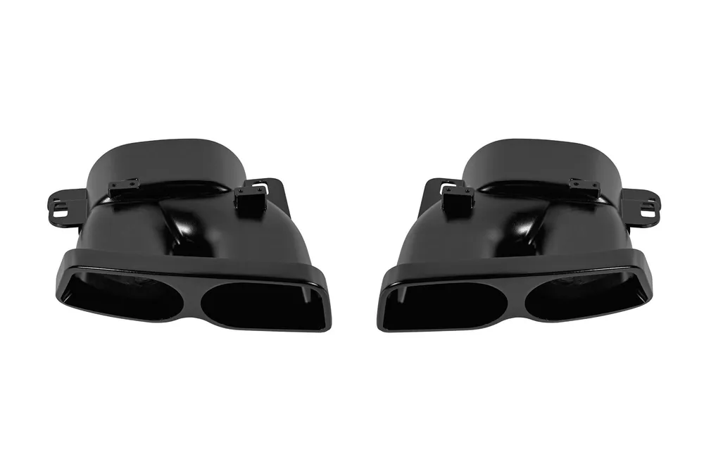Set de capace negre potrivite pentru modelele cu difuzoare Brabus pentru Mercedes C-Class W205 2013-2020, E-Class W213 după 2016. Ofertă de sezon