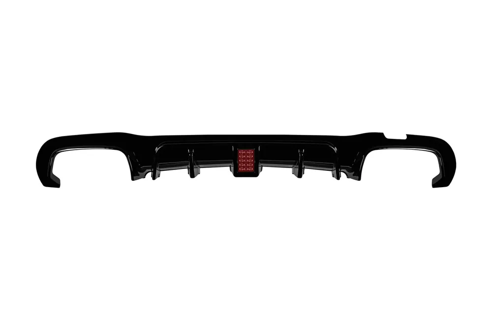 Cel mai vândut Difuzor tip Brabus potrivit pentru bara spate A Design a Mercedes E-Class W213 2017-2020, lac negru, -oo–oo-