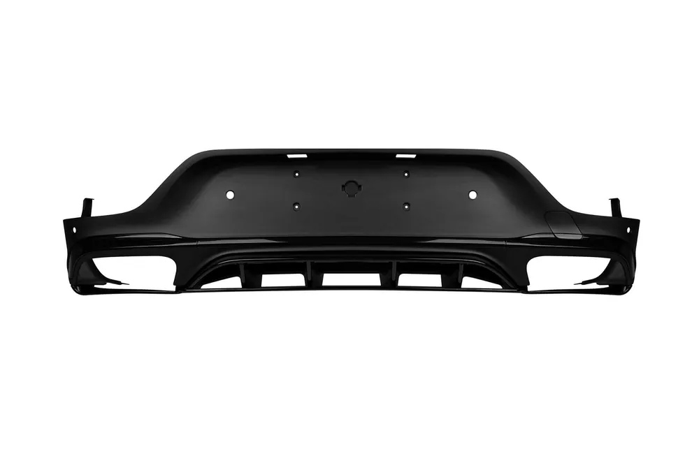 Difuzor tip GLC63 potrivit pentru bara de protecție spate A Design a Mercedes GLC Coupe C253 2016-2022 -oo–oo-, cu garnitură neagră Calitate înaltă