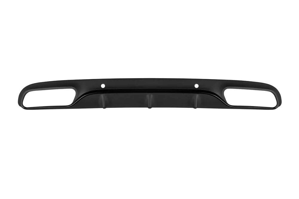 Difuzor tip C63 potrivit pentru bara spate A Design a Mercedes C-Class C205 coupe 2015-2019 -oo–oo-, cu garnitură neagră Reducere de preț