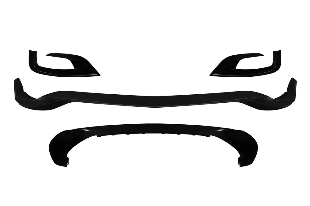 Spoiler Brabus potrivit pentru bara de protecție frontală A Design pe Mercedes S-Class W222 2013-2017, lac negru Plată securizată