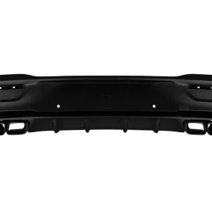 Super ofertă Difuzor tip GLE63 A Design cu capete negre potrivit pentru bara din spate a Mercedes GLE Coupe C167 după 2020 -oo–oo-