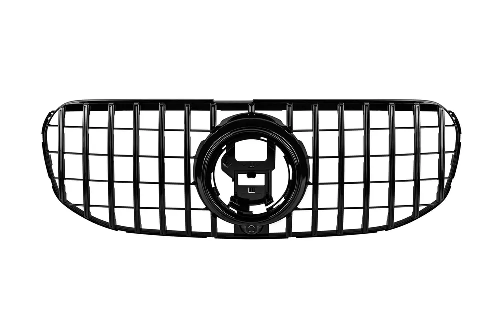 Ofertă specială Grilaj tip GT cu lac negru, potrivit pentru Mercedes GLS X167 2020-2023, cu deschidere pentru cameră